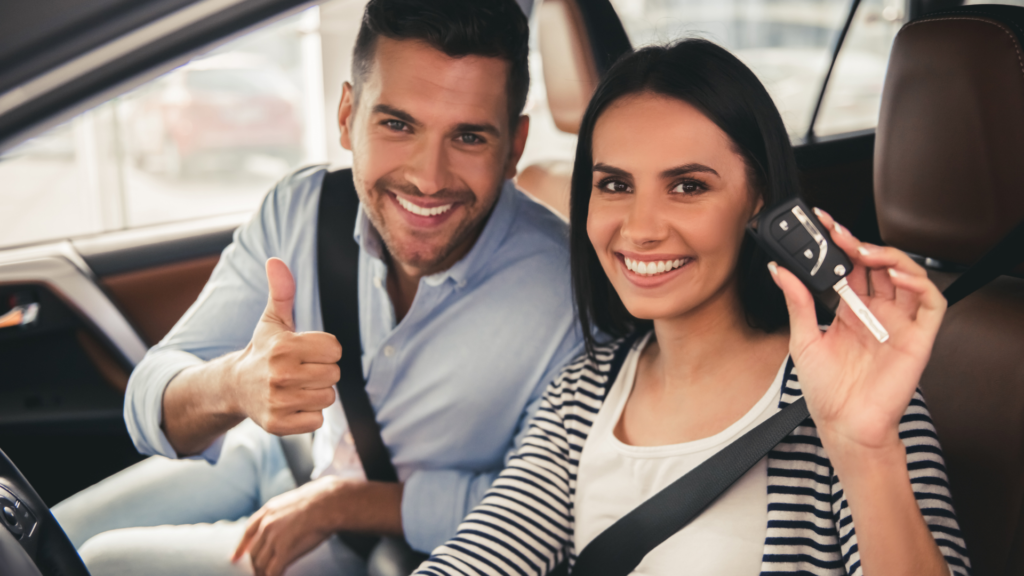 couple in car